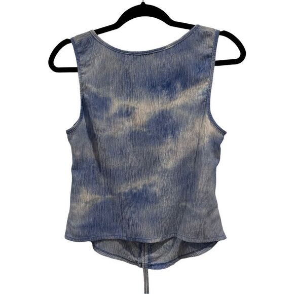 21 Saints Blue Sleeveless Front rouching tanktop size L - Picture 5 of 5